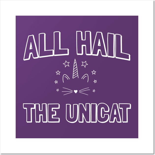 All Hail the Unicat Wall Art by Portals